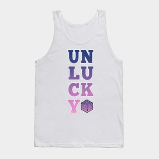 Unlucky dice - pink and blue Tank Top